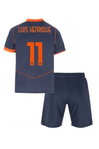 Inter Milan Luis Henrique #11 Jalkapallovaatteet Lasten Kolmas peliasu 2025-26 Lyhythihainen (+ Lyhyet housut)